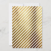 Vintage Rose Red Yellow Gold Script Kinderdusche Einladung (Rückseite)