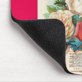 Vintage Rose Retro-Werbung Mousepad (Ecke)