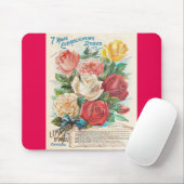 Vintage Rose Retro-Werbung Mousepad (Mit Mouse)