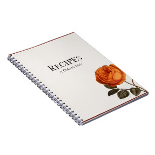 Vintage Rose Rezeptbuch Notizblock