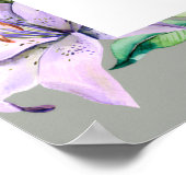 Vintage Rose Romantic Botanical Wedding Welcome Poster (Ecke)