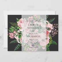 Vintage Rose Romantische Hochzeitseinladung