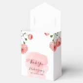 Vintage Rose Rosa Botanische Hochzeit Geschenkschachtel (Geöffnet)