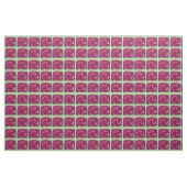 Vintage Rose Rosa und grüne Blumenmuster Stoff (Yard (91,4 cm))