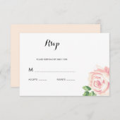 Vintage Rose - RSVP-Karte RSVP Karte (Vorne/Hinten)