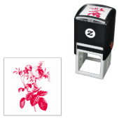 VINTAGE ROSE RUBBER BRIEFMARKE PERMASTEMPEL (Beispiel)