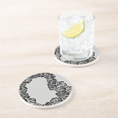 Vintage Rose Sandstein Untersetzer (Seite)