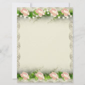 Vintage Rose Save the Date (Rückseite)