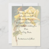 Vintage Rose Save The Date (Rückseite)