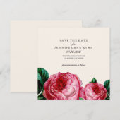 Vintage Rose Save the Date (Vorne/Hinten)