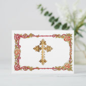 Vintage Rose Save the Date (Stehend Vorderseite)