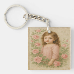 Vintage Rose Schlüsselanhänger