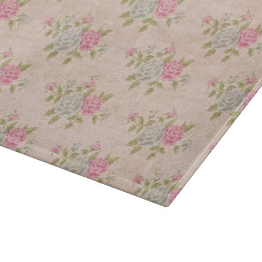 Vintage Rose Schneidebrett (Ecke)