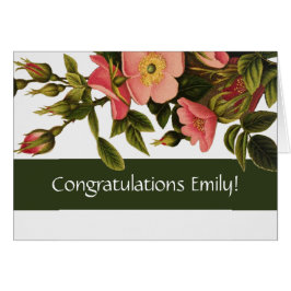 Vintage Rose Schöne rosa botanische