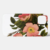 Vintage Rose Schöne rosa botanische Case-Mate iPhone Hülle (Rückseite (Horizontal))