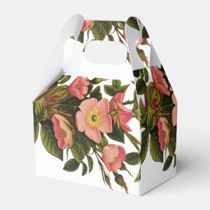 Vintage Rose Schöne rosa botanische Geschenkschachtel