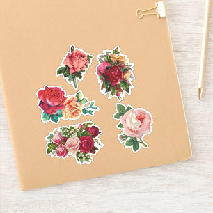 Vintage Rose Scrapbook Stickers Aufkleber