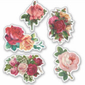 Vintage Rose Scrapbook Stickers Aufkleber (Vorderseite)