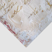 Vintage Rose Script Decoupage Gift Tissue Paper Seidenpapier (Ausschnitt)