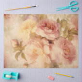 Vintage Rose Seidenpapier (Basteln)