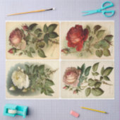 Vintage Rose Seidenpapier (Basteln)