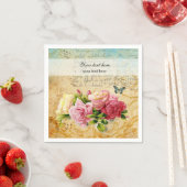 Vintage Rose Serviette (Beispiel)