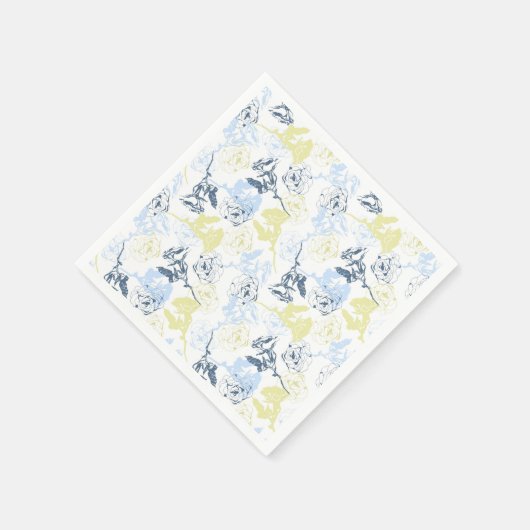 Vintage Rose Serviette (Ecke)