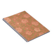 Vintage Rose Spiral Notebook Notizblock (Rechte Seite)