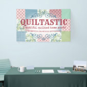 Vintage Rose-Steppdecke Banner (Messeveranstaltung)