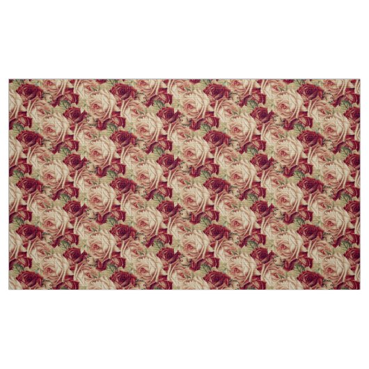 Vintage Rose Stoff (Fat Quarter (45,7 x 55,9 cm))