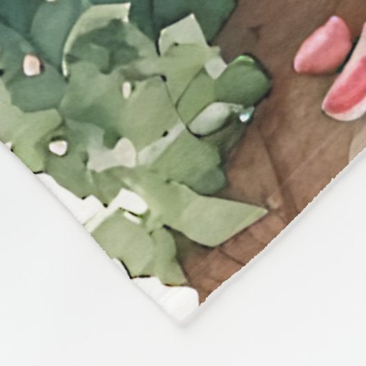 Vintage Rose Swing mit Quilcharme Fleecedecke (Ecke)