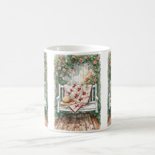 Vintage Rose Swing mit Quilcharme Kaffeetasse (Mittel)