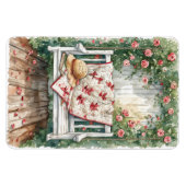 Vintage Rose Swing mit Quilcharme Magnet (Horizontal)