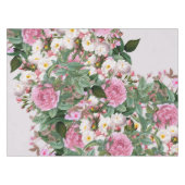 Vintage Rose Tablette Tischdecke (Vorderseite (Horizontal))