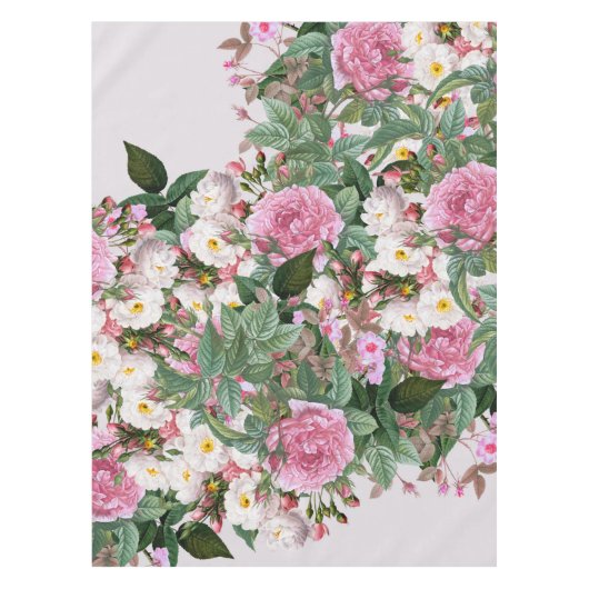Vintage Rose Tablette Tischdecke (Vorderseite)