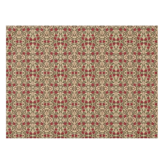 Vintage Rose Tablette Tischdecke (Vorderseite (Horizontal))