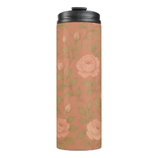 Vintage Rose Thermal Tumbler Thermosbecher