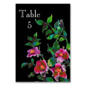 Vintage Rose Tischnummer (Vorderseite)
