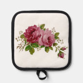 Vintage-Rose Topflappen (Vorderseite)
