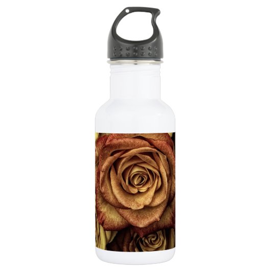 Vintage Rose Trinkflasche (Vorderseite)