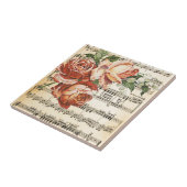 Vintage Rose Trio & Music Fliese (Seite)