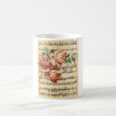 Vintage Rose Trio & Music Kaffeetasse (Mittel)