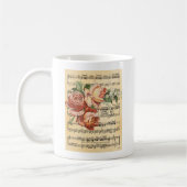 Vintage Rose Trio & Music Kaffeetasse (Links)
