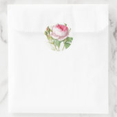 Vintage Rose umformen Runder Aufkleber (Tasche)