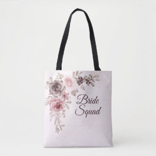Vintage Rose und Blume in Rosa Tasche