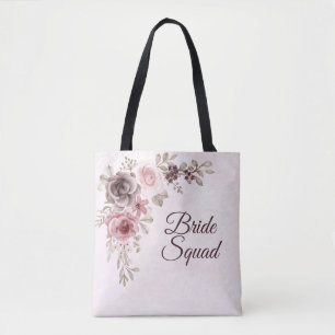 Vintage Rose und Blume in Rosa Tasche