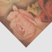 Vintage Rose und Butterfly-Shabby Chic Seidenpapier (Detail)