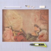 Vintage Rose und Butterfly-Shabby Chic Seidenpapier (Handwerk)