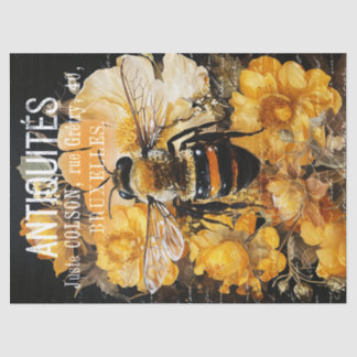 Vintage Rose und Entwürfen der Bienenkönigin Seidenpapier