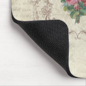 Vintage Rose und Gravieren Mousepad (Ecke)